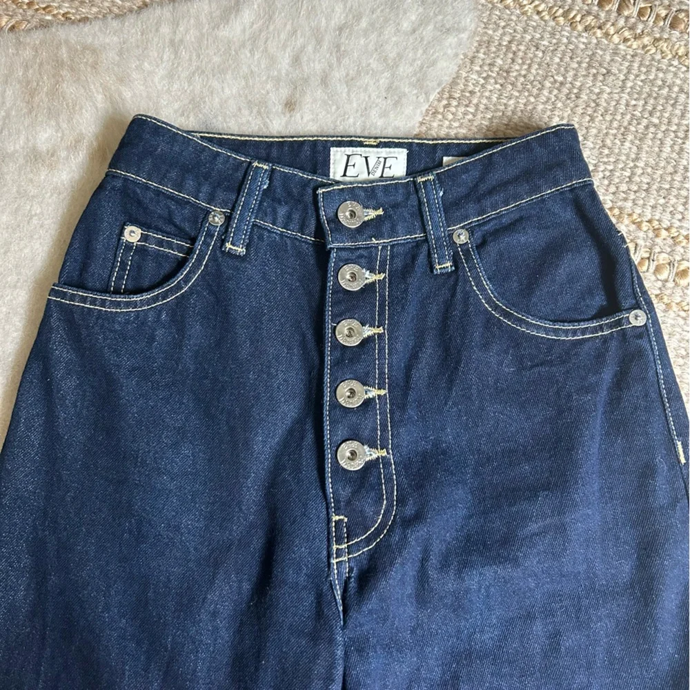 🦋 Eve denim charlotte ultra high rise wide leg jeans size 24 - Picture 9 of 13